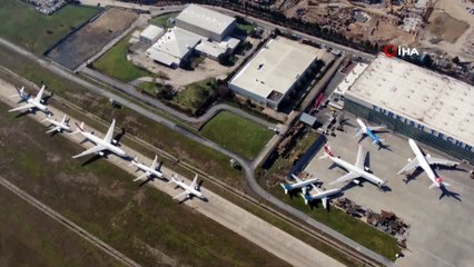 Atatürk Havalimanında Onlarca Uçak Yolcularını Bekliyor