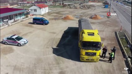 Jandarma ve polisten havadan kısıtlama denetimi