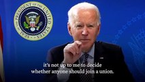 President Biden releases pro-union message in advance of Amazon Alabama union vote