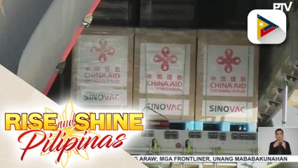 Mga donasyong bakuna kontra COVID-19 mula China, dumating na sa bansa