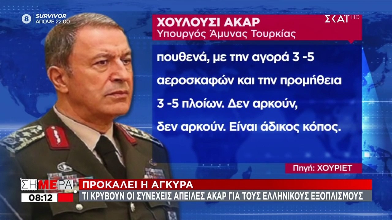 Τι "κρύβουν" οι απειλές Ακάρ για τους ελληνικούς εξοπλισμούς | 01.03.2021