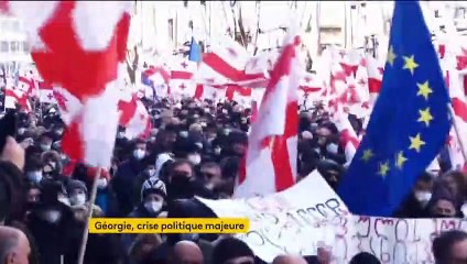 Géorgie : des manifestants demandent la libération du chef de l'opposition