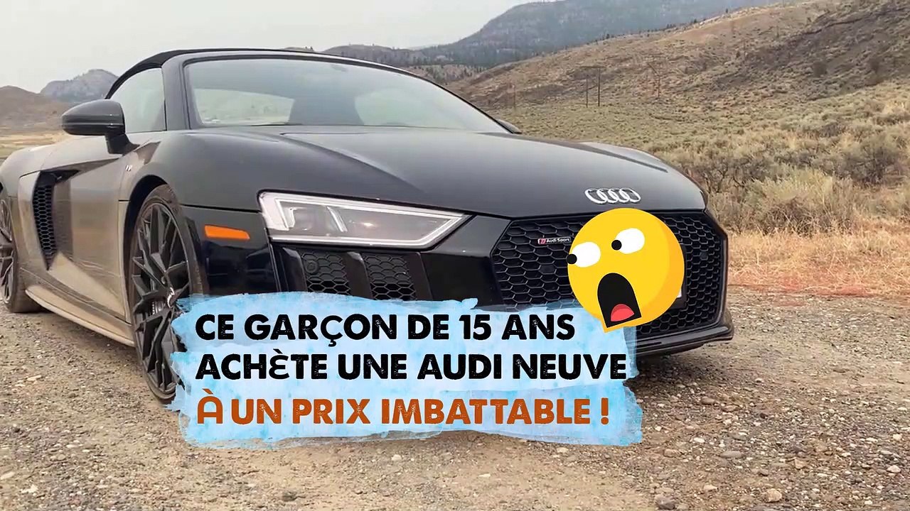 Ce garçon de 15 ans achète une Audi neuve à un prix imbattable ! (Texte en description)