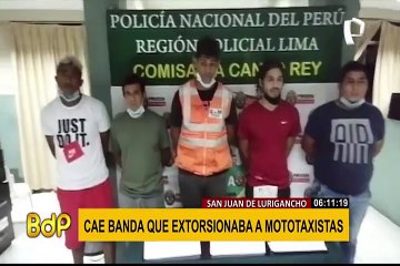 SJL: delincuentes quemaban mototaxis  a quienes se negaban a pagar cupos
