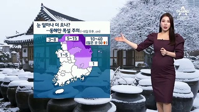 [날씨]내일까지 영동 50cm 이상 폭설…미끄럼 사고 주의