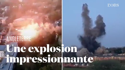 La police fait exploser une bombe de la Seconde Guerre mondiale en Angleterre