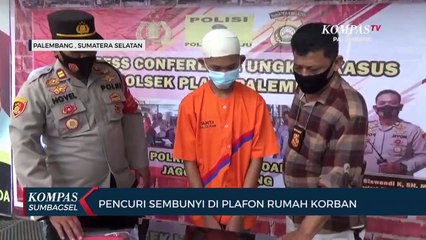 Pencuri Tertangkap di Plafon Rumah di Palembang 🏠