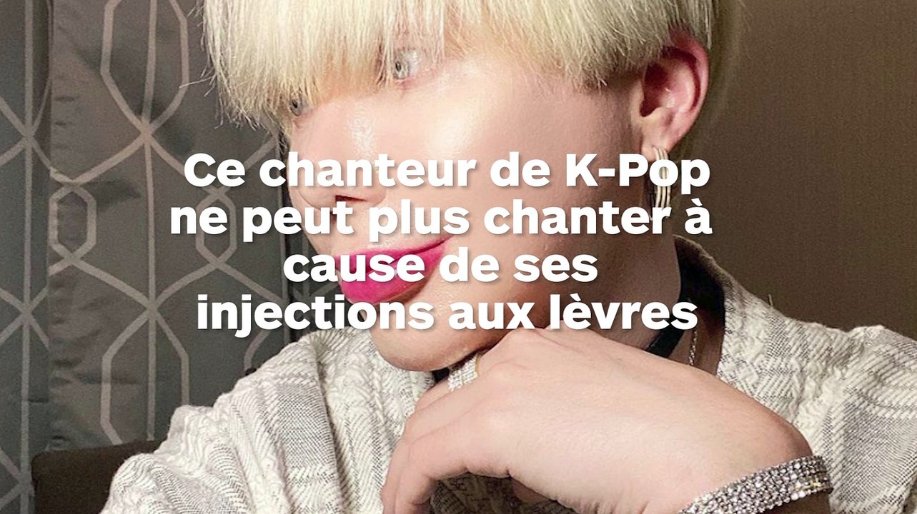 Un chanteur de K-Pop incapable de chanter à cause de ses injections