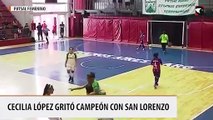 Cecilia lópez gritó campeón con san lorenzo