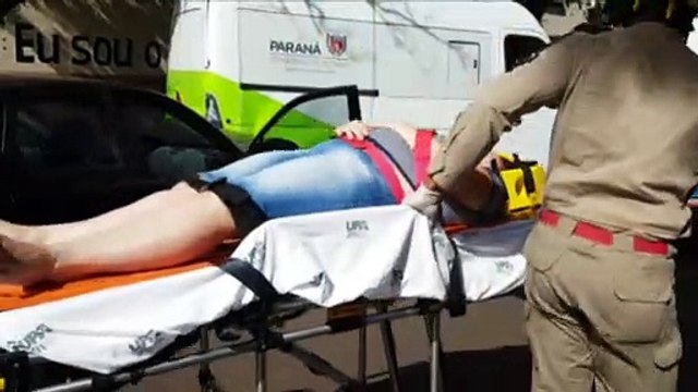 Colisão entre três veículos deixa mulher ferida na Região Central