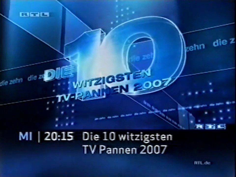 Die 10 - witzigsten Tv-Pannen 2007 & Formel Exclusiv (RTL-Trailer, 2007)