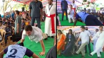 Rahul Gandhi Impresses Netizens With Push-ups