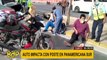 Surco: jóvenes salvan de morir tras chocar auto violentamente contra un poste