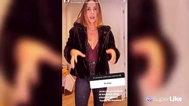 Con atrevido enterizo, Carmen Villalobos se movió al ritmo del ‘baile del perrito’