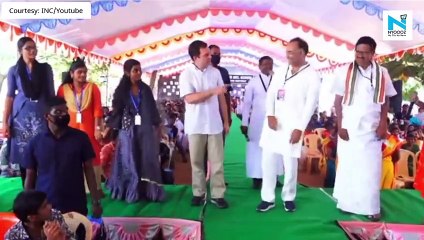 Watch: Rahul Gandhi dances, does push-ups, gives health tips to students