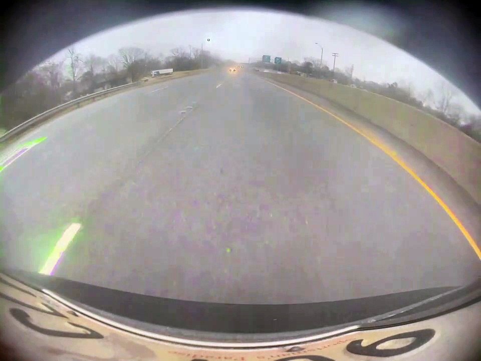 Speeding Car Smashes Mirror Weaving Through Traffic