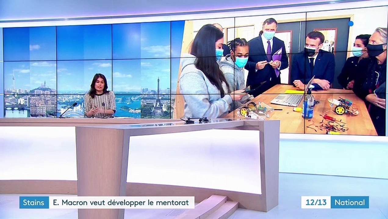 Formation professionnelle : en déplacement à Stains, Emmanuel Macron veut développer le mentorat pour les jeunes