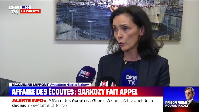 Me Jacqueline Laffont: Nicolas Sarkozy entend bien que cette innocence soit enfin reconnue un jour