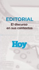 Editorial lunes 01  marzo 2021: El discurso en sus contextos