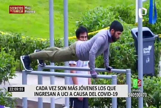 Cada vez más jóvenes ingresan a la Unidad de Cuidados Intensivos a causa de la Covid-19