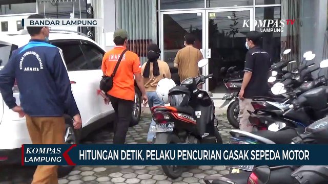 Hitungan Detik, Pelaku Pencurian Gasak Sepeda Motor