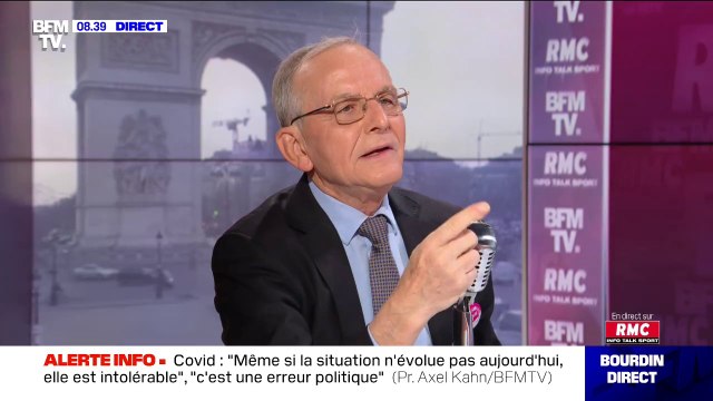 Covid-19: le Pr Axel Kahn regrette la déprogrammation dans les hôpitaux, Emmanuel Macron a joué un coup, il ne l'a pas gagné