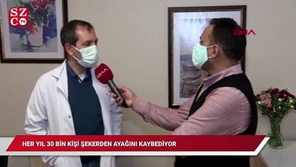 Prof. Dr. Ertuğrul Şeker hastalığından her yıl yaklaşık 30 bin kişi ayağını kaybediyor