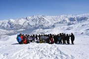 Hakkari'de 3 bin 50 metrede kadın Kadınlar Günü kutlaması