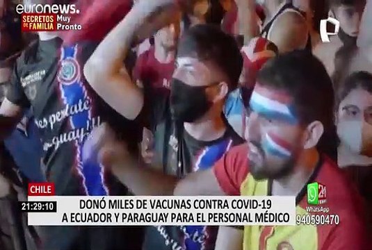 Chile donó 40 mil vacunas contra la COVID-19 a Ecuador y Paraguay