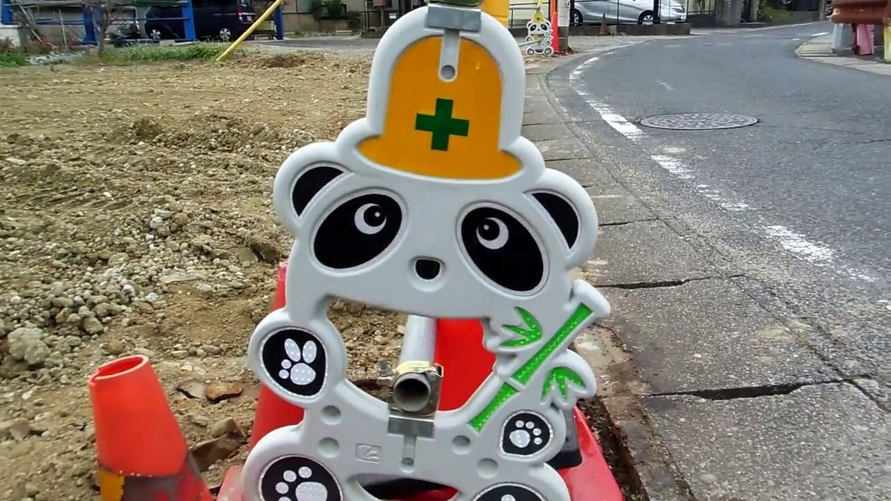 Panda Road Barriers in Japan