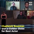 Chadwick Boseman's Wife Accepts His Golden Globe Award