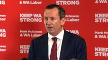 Premier Mark McGowan casts his ballot early in Rockingham