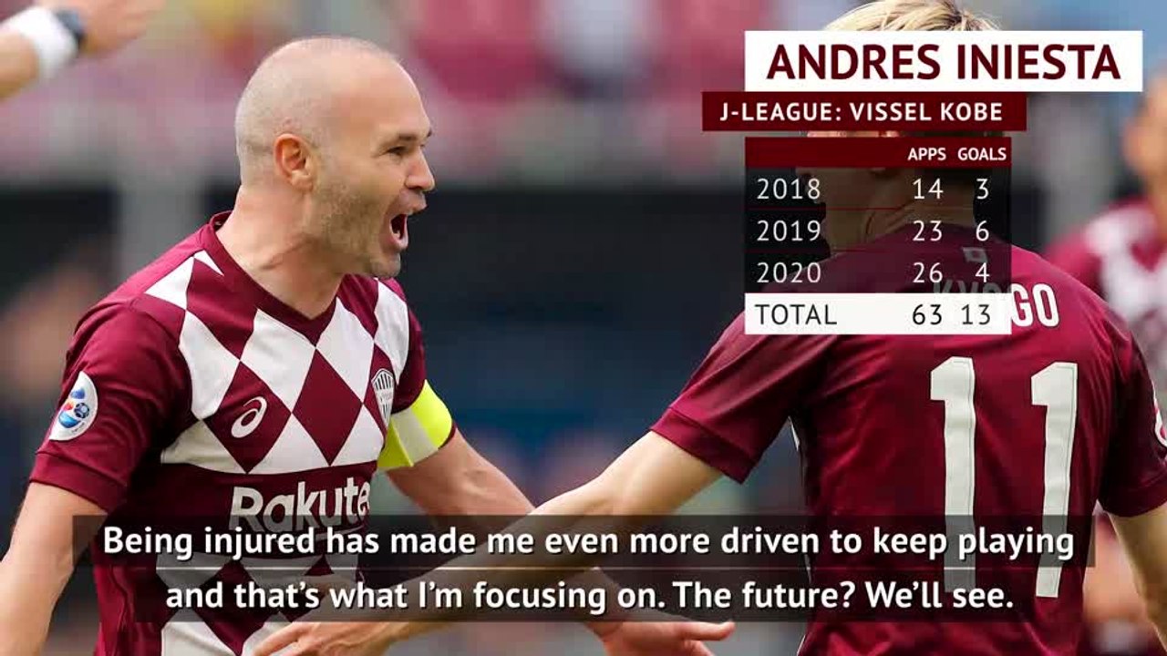 Iniesta keen to continue playing at 36
