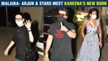 Arjun, Malaika, Karisma, Amrita Arora At Kareena Kapoor's Home To Meet The Newborn