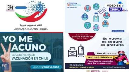 Vaccination slogans in different countries worldwide