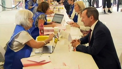 WA Premier Mark McGowan casts early vote in state election
