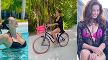 Bipasha Basu ने Bikni पहन चलाई Cycle; VIRAL VIDEO | Boldsky