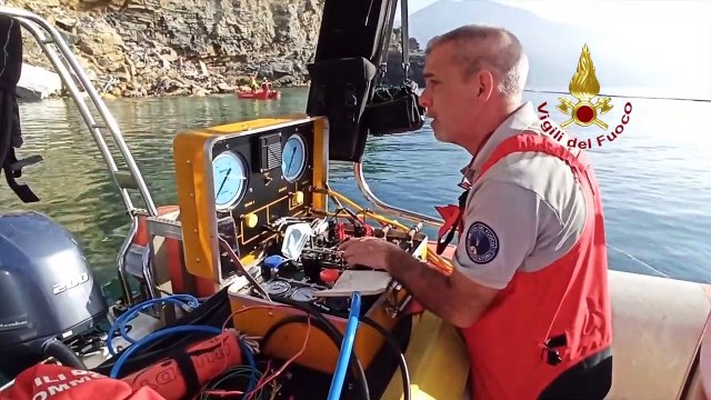 CAMOGLI (GE) - CROLLO CIMITERO CAMOGLI, PROSEGUE L’INTERVENTO DEI VIGILI DEL FUOCO