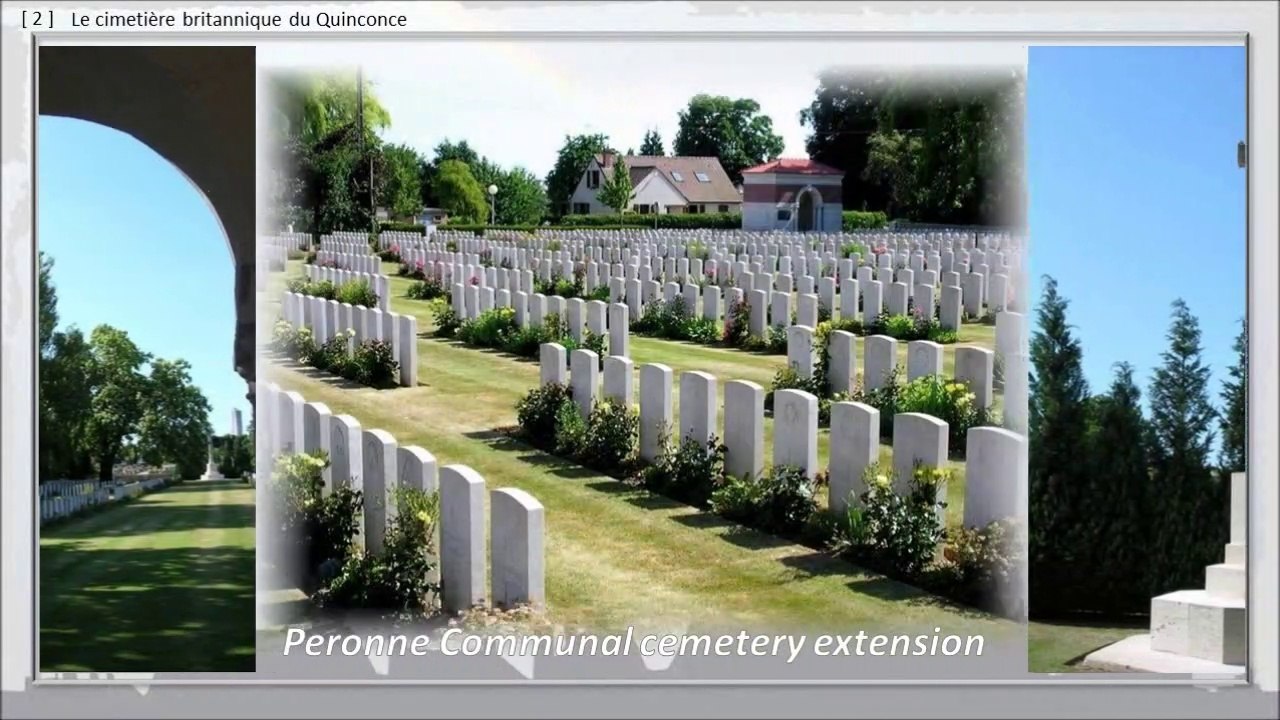 148 - PERONNE, BALADE DANS LE TEMPS,  -- British remembrance, les cimetières anglais, le monument australien.