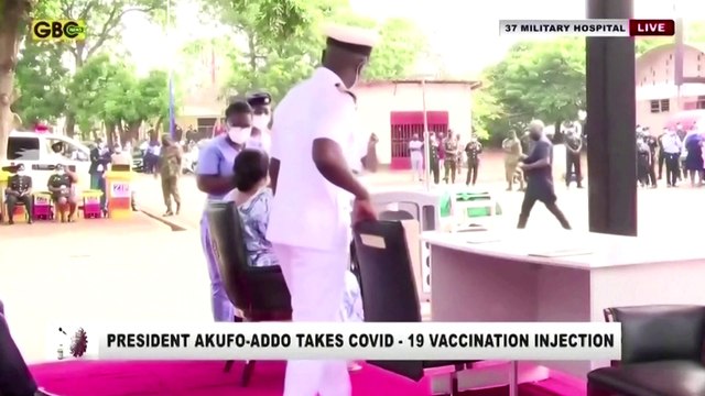 President, first lady get Ghana's first COVID shots
