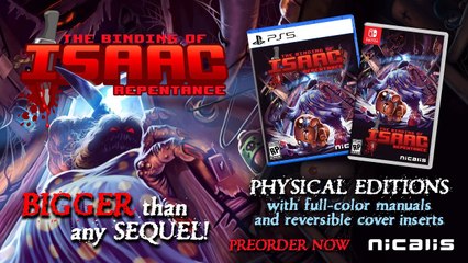 The Binding of Isaac: Repentance - Teaser Tráiler de la Edición Física