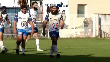 Nationale Rugby. Aubenas crucifie Blagnac en fin de match