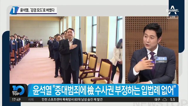 윤석열, ‘강경 모드’로 바꿨다