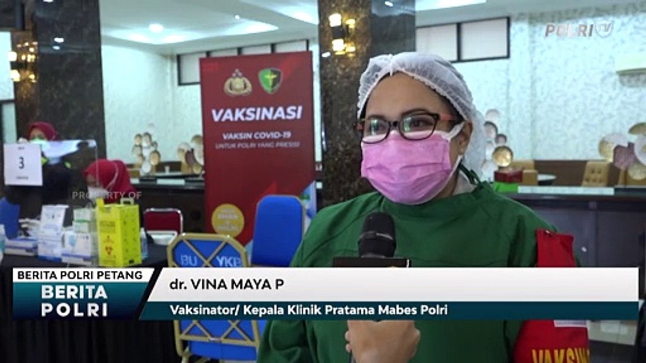 Vaksinasi Covid-19 untuk Pamen Mabes Polri