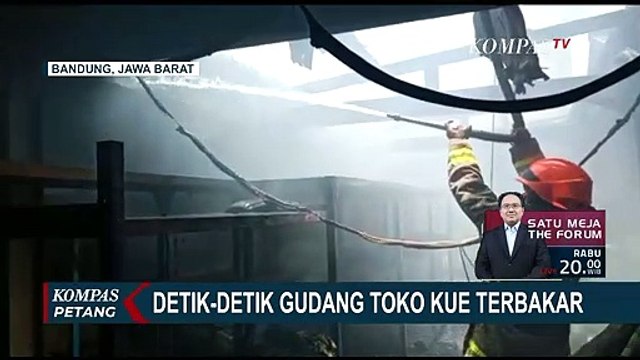 Gudang Toko Kue Kartikasari Bandung Terbakar, Kerugian Capai Jutaan Rupiah!