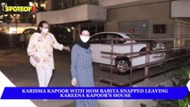 Karisma Kapoor with mom Babita snapped leaving Kareena Kapoor’s house