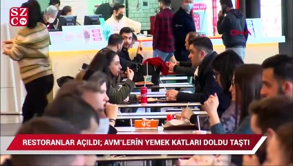 AVM'lerin yemek katı doldu taştı.