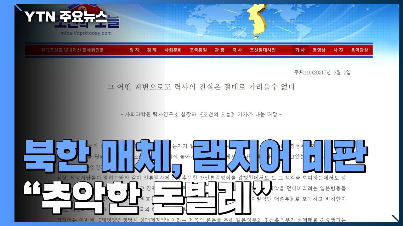 北 매체, 첫 램지어 비판..."학자 탈 쓴 추악한 돈벌레" / YTN
