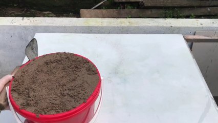 01. Creative From Cement and Broken Ceramic Tiles