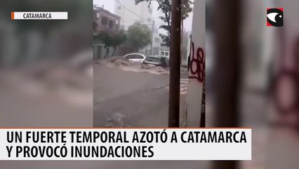 Un fuerte temporal azotó a Catamarca y provocó inundaciones